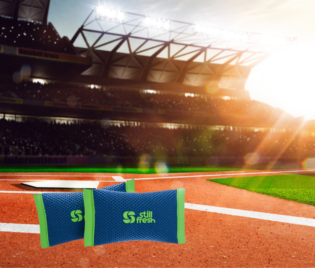 The pouches are reusable and need UV rays from the sun to dissipate any absorbed odor or moisture. 