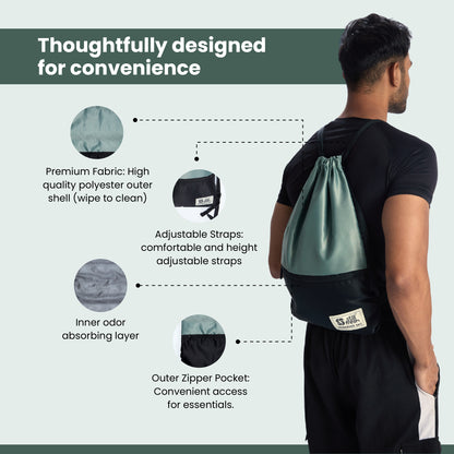 STILLFRESH™ DEODORIZER GYM & SPORTS BAG